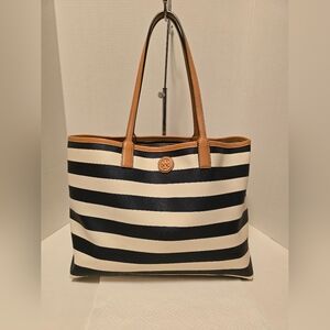 Tory Burch Coated Canvas Kerrington Tote